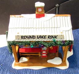 LOT 7 ORIGINAL DICKENS DEPT 56 SNOW VILLAGE - LOT INCLUDES: ROUND LAKE RINK - AL